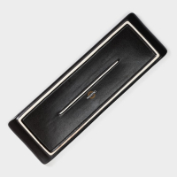 Блюдо фарфоровое для подачи Magistro Pietra lunare, 30×10 см, цвет чёрный Блюдо фарфоровое для подачи Magistro Pietra lunare, 30×10 см, цвет чёрный