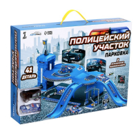 Парковка &laquo;Полицейский участок&raquo;, с 2 металлическими машинами