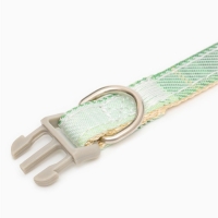 Ошейник "Мягкость", полиэстер, с бубенчиком, 34 х 1 см, зелёный Ошейник "Мягкость", полиэстер, с бубенчиком, 34 х 1 см, зелёный