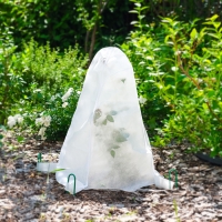 Чехол для растений, с петлями, 50 &times; 50 см, спанбонд с УФ-стабилизатором, плотность 60 г/м&sup2;