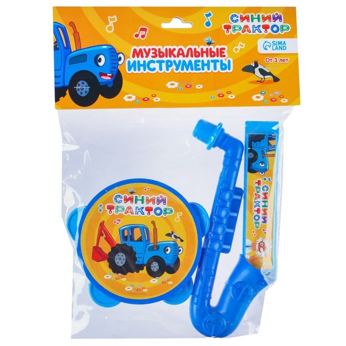 Музыкальные инструменты «Синий трактор», в наборе 3 предмета Музыкальные инструменты «Синий трактор», в наборе 3 предмета