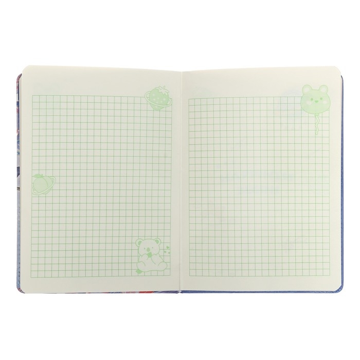 Записная книжка подарочная, А6+, 132 листа, цветной блок, с фигурным хлястиком, на магните "Кошка", МИКС