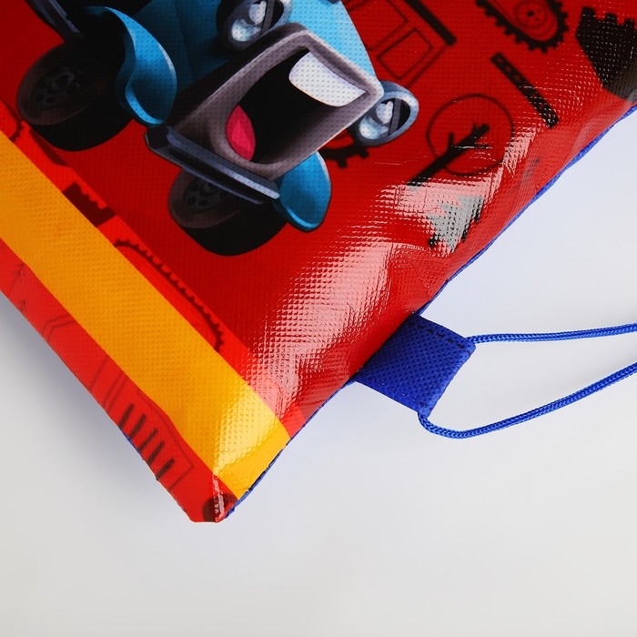 Мешок для обуви &laquo;Трактор&raquo;синий 30 х 40 см