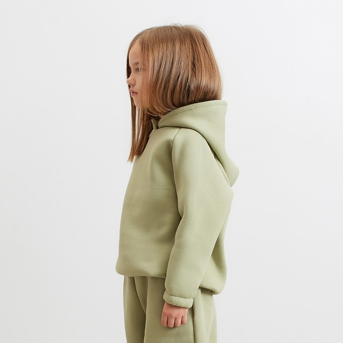 Худи детское MINAKU: Basic Line KIDS цвет оливковый, рост 134 Худи детское MINAKU: Basic Line KIDS цвет оливковый, рост 134