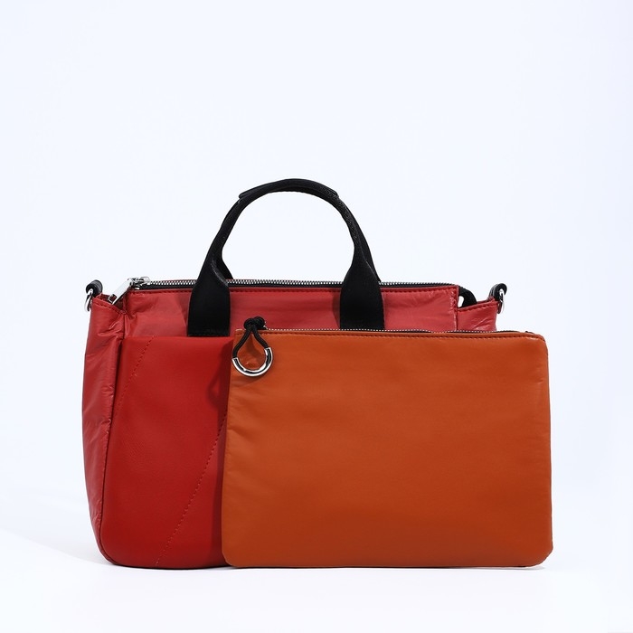 Сумка-тоут на молнии, цвет красный Сумка-тоут на молнии, цвет красный