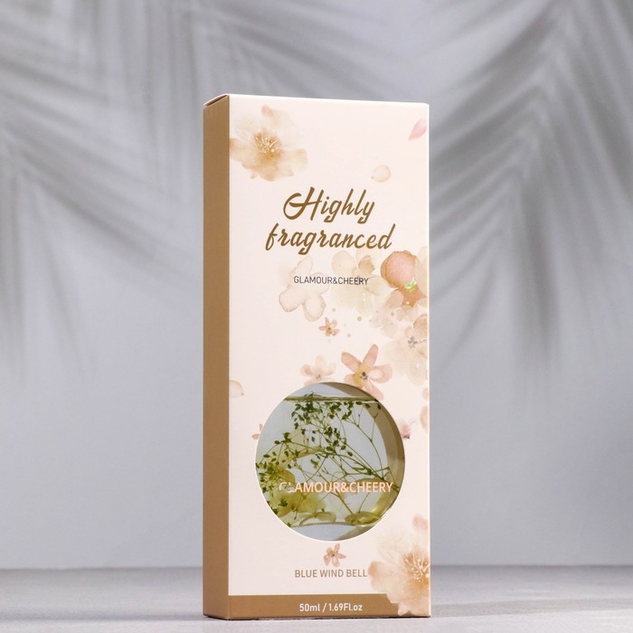 Диффузор ароматический с наполнением Диффузор ароматический с наполнением "Natural", 50 мл, голубой колокольчик