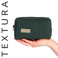 Косметичка на молнии TEXTURA, цвет зелёный Косметичка на молнии TEXTURA, цвет зелёный