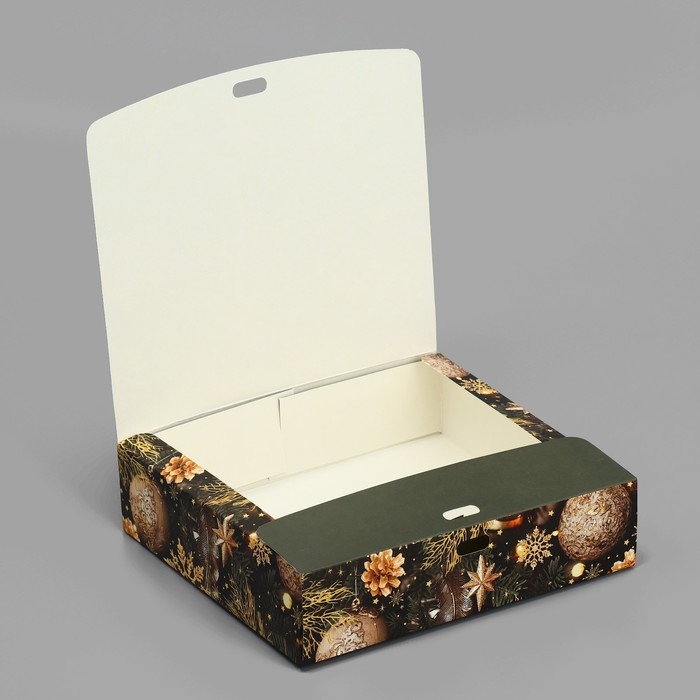 Коробка подарочная новогодняя складная «Сказочного Нового года», 20 х 18 х 5 см, БЕЗ ЛЕНТЫ, Новый год Коробка подарочная новогодняя складная «Сказочного Нового года», 20 х 18 х 5 см, БЕЗ ЛЕНТЫ, Новый год