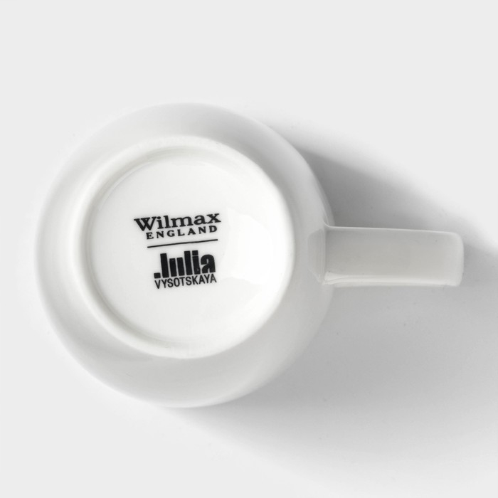 Набор кружек фарфоровых Wilmax &laquo;Юлия Высоцкая&raquo;, 2 предмета: 350 мл, цвет белый