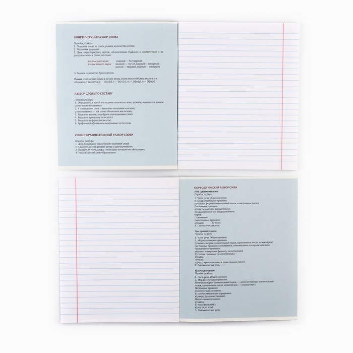 Предметная тетрадь А5, 48 л на скрепке &laquo;Силуэт.Русский язык&raquo;  Софт тач лам, уф лак