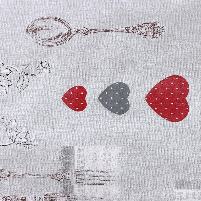 Клеёнка на стол Доляна &laquo;Акцент&raquo;, на нетканой основе, ширина 137 см, толщина 0,2 мм, рулон 20 м, цвет серый