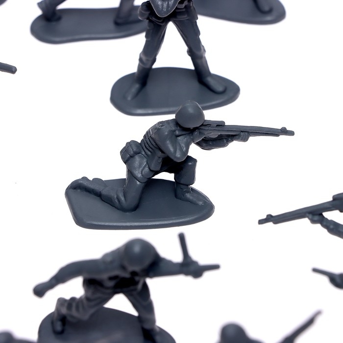 Игровой набор с карточками «Линия обороны», 30 солдатиков и 1 танк Игровой набор с карточками «Линия обороны», 30 солдатиков и 1 танк