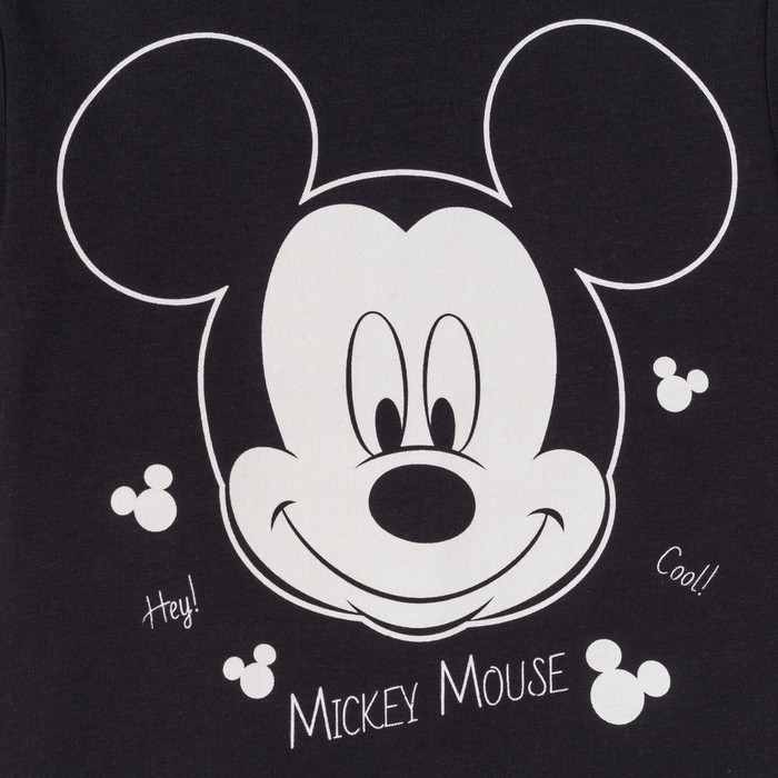 Футболка Disney "Mickey Mouse", рост 86-92 (28), чёрный