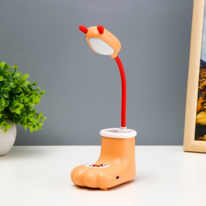 Настольная лампа "Лапка" 14xLED 3Вт USB АКБ МИКС 10,5х6,5х26 см RISALUX