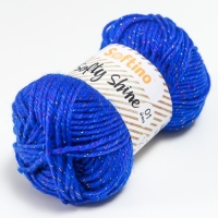 Пряжа 70% акрил, 30% шёлк "Softy Shine" 50 гр 85 м цвет 35 ультрамарин