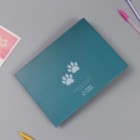 Фотоальбом 25 листов (наклейки+кольца) "Жизнерадостный пёс" 19х27х3 см