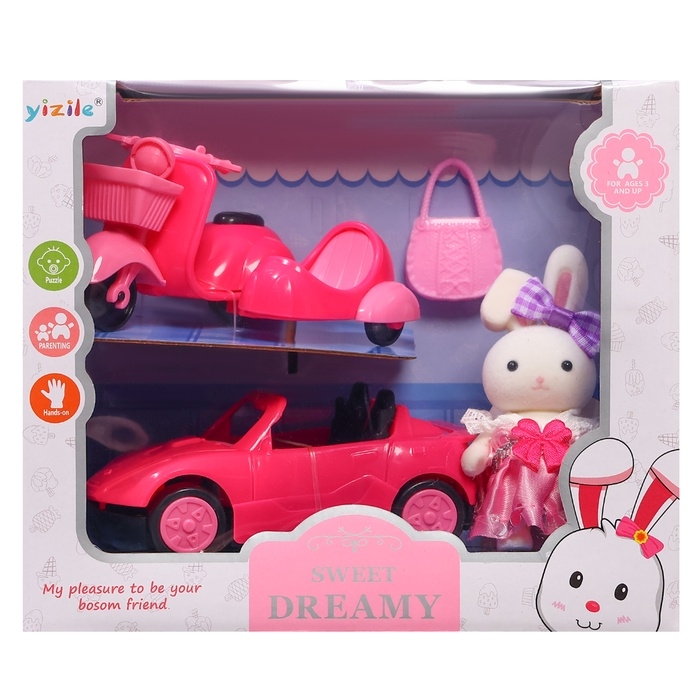 Машинка с питомцем &laquo;Зверята. Автолюбитель&raquo;, с аксессуарами