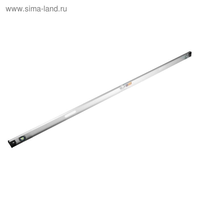 Уровень алюминиевый ТУНДРА "Рельс", 3 глазка (1 поворотный), 2000 мм