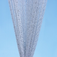 Штора - занавеска декоративная, нитяная, с люрексом, 300×300 см, цвет белый Штора - занавеска декоративная, нитяная, с люрексом, 300×300 см, цвет белый