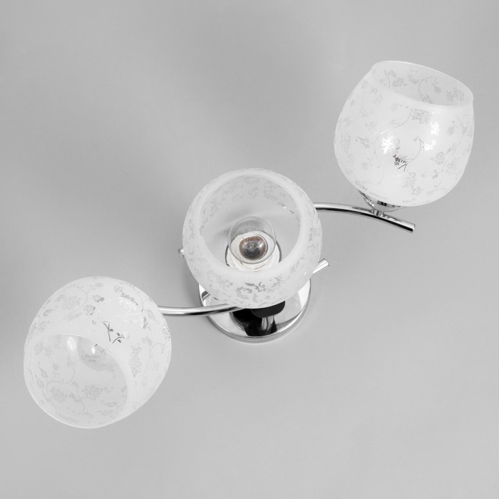 Люстра "Луис" 3xE27 40Вт хром 55x17x24см