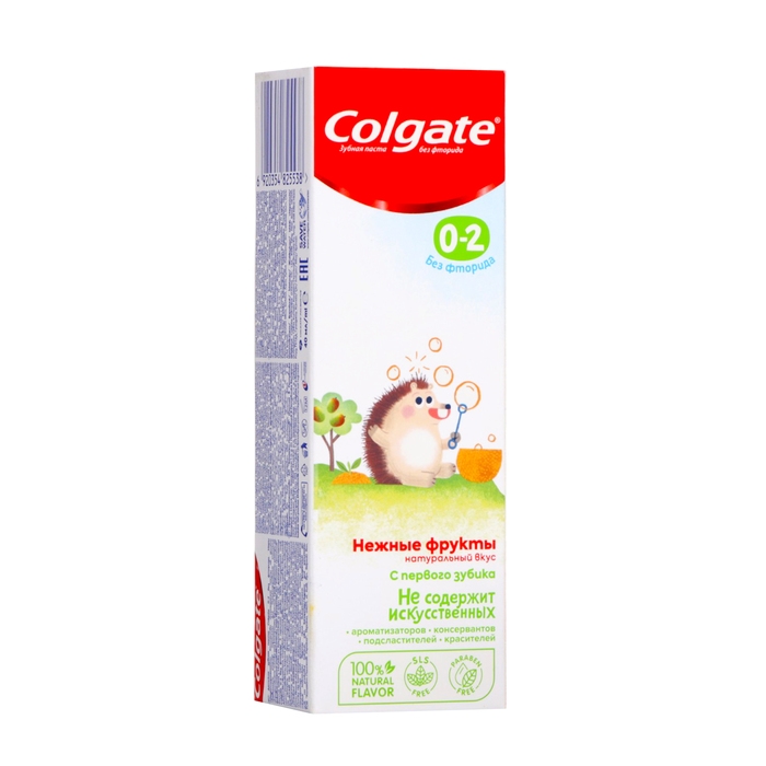 Зубная паста детская со вкусом нежных фруктов, без фторида, 40 мл Зубная паста детская со вкусом нежных фруктов, без фторида, 40 мл