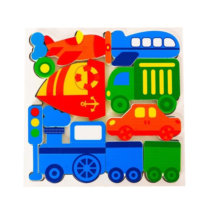 Головоломка &laquo;Транспорт&raquo; с объёмными деталями