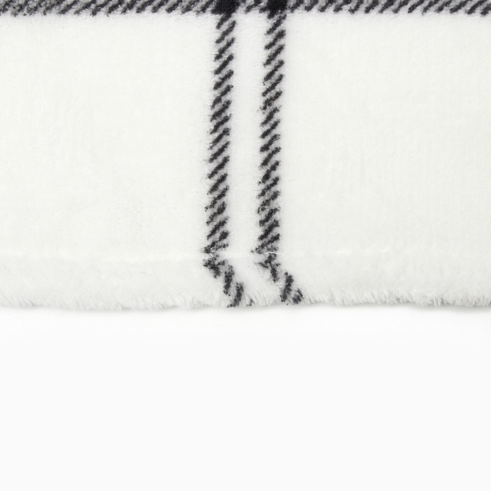 Плед Этель Плед Этель "Клетка" 200*220 см,100% п/э, корал-флис 220 гр/м2