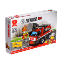 Конструктор &laquo;Пожарная машина с лестницей&raquo;, 126 деталей