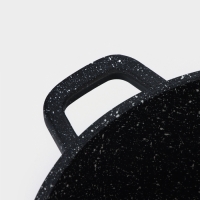 Кастрюля Доляна &laquo;Элит&raquo;, 3,3 л, d=22 см, h=10 см, литой алюминий, литые ручки, антипригарное покрытие