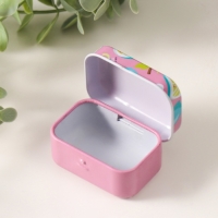 Шкатулка металл прямоугольная "Лимончики" МИКС 5,8х4,2х2.6см Шкатулка металл прямоугольная "Лимончики" МИКС 5,8х4,2х2.6см