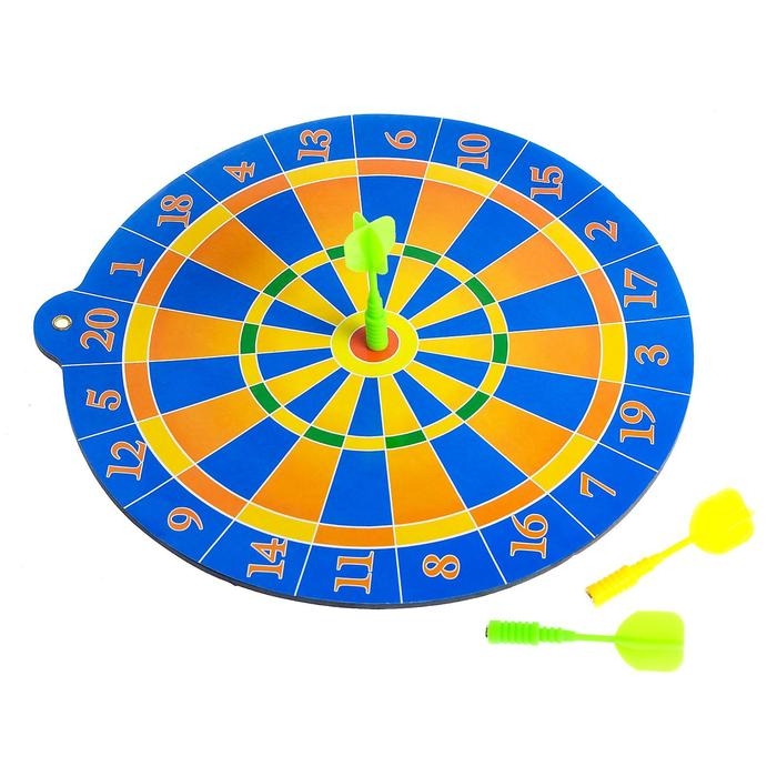 Дартс «Сто очков», с магнитными дротиками, МИКС Дартс «Сто очков», с магнитными дротиками, МИКС