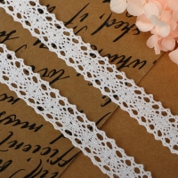 Кружево вязаное, 15 мм × 2,7 ± 0,5 м, цвет белый Кружево вязаное, 15 мм × 2,7 ± 0,5 м, цвет белый