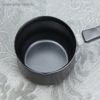 Турка &laquo;Мортен&raquo;, 500 мл, 20&times;9,5&times;7,5 см, пластиковая ручка, антипригарное покрытие, цвет чёрный