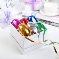 Лента упаковочная металлизированная, ассорти, набор 6 шт., 0,5 см х 10 м Лента упаковочная металлизированная, ассорти, набор 6 шт., 0,5 см х 10 м