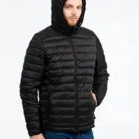 Куртка компактная мужская Stavanger черная с серым, размер XXL