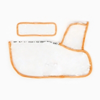 Дождевик для собак, размер S  (ДС 22, ОГ 35-38, ОШ 36 см), оранжевый