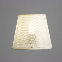 Абажур для люстры "Саржа" E27 белый 15х15х13 см Абажур для люстры "Саржа" E27 белый 15х15х13 см