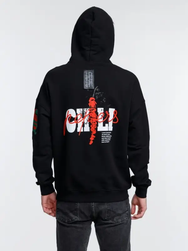 Худи унисекс Hand Some, черное, размер M/L