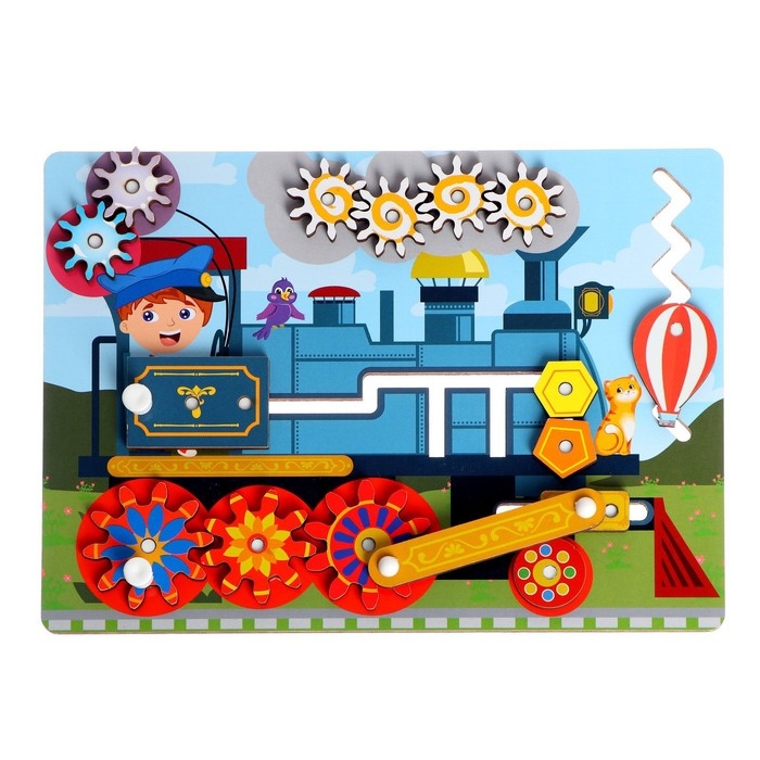 Бизиборд - обучающая доска «Паровоз» Бизиборд - обучающая доска «Паровоз»