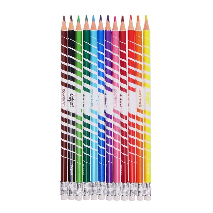 Карандаши 12 цветов, Maped Color Peps Oops, пластиковые, европодвес