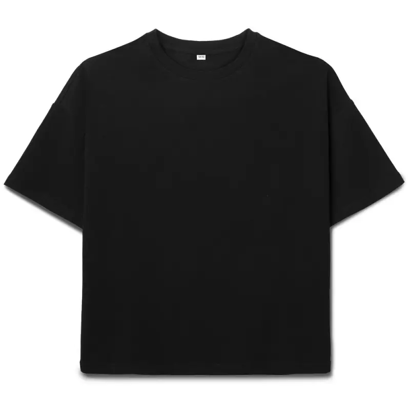 Футболка детская оверсайз Teezer, черная, 6 лет