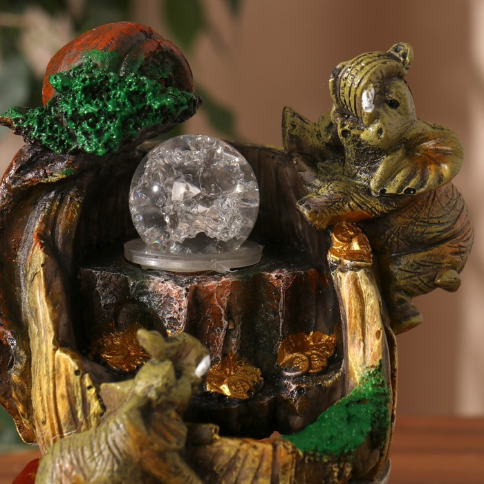 Фонтан Фонтан "Слоны с монетками, в горах" 20х13 см (с подсветкой)