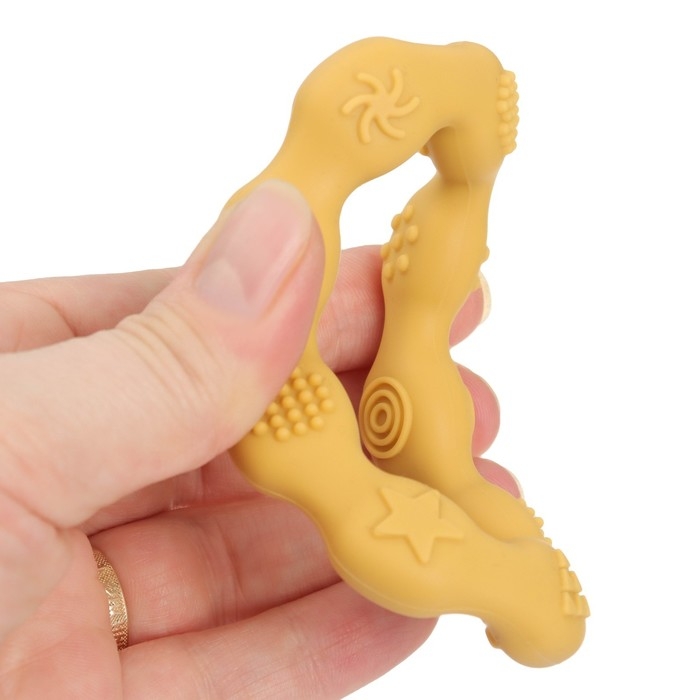 Прорезыватель силиконовый «Колечко», цвет желтый, Mum&Baby Прорезыватель силиконовый «Колечко», цвет желтый, Mum&Baby