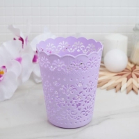 Корзина для хранения &laquo;Кружевной узор&raquo;, 11&times;11&times;14 см, цвет МИКС