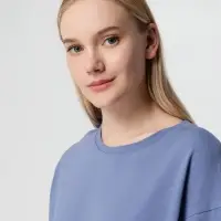 Футболка унисекс оверсайз Street Vibes, синяя (лавандовая), размер XS/S Футболка унисекс оверсайз Street Vibes, синяя (лавандовая), размер XS/S