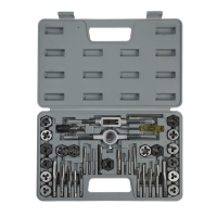 Набор метчиков и плашек ТУНДРА, М3 - М12, 40 предметов Набор метчиков и плашек ТУНДРА, М3 - М12, 40 предметов