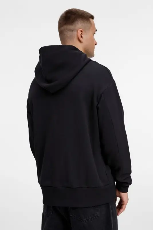 Худи оверсайз унисекс Kosmos, черное, размер XS/S