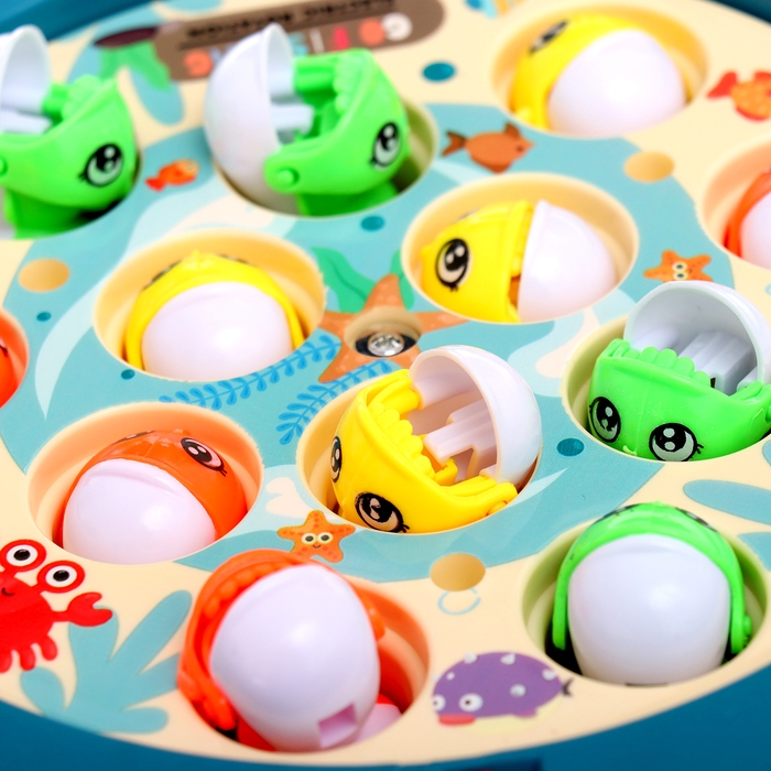 Рыбалка «Путешествие черепашки», 12 рыбок, цвета МИКС Рыбалка «Путешествие черепашки», 12 рыбок, цвета МИКС