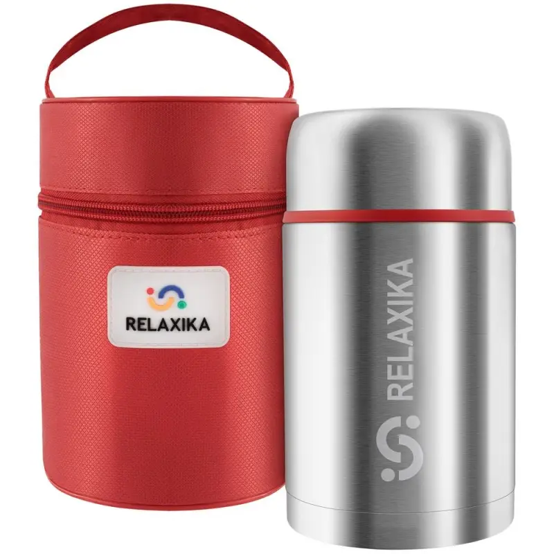 Термос для еды Relaxika 700, в чехле, стальной Термос для еды Relaxika 700, в чехле, стальной