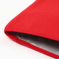 Новый год.Грелка на чайник Этель Home collection red 28х28см, 61%лён, 39%хл